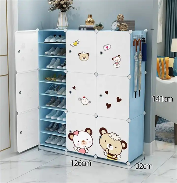 Plastic shoe rack